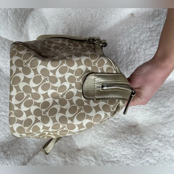 Coach Chelsea Heritage Signature Stripe Satchel Nr. F15132 - Picture 6 of 15